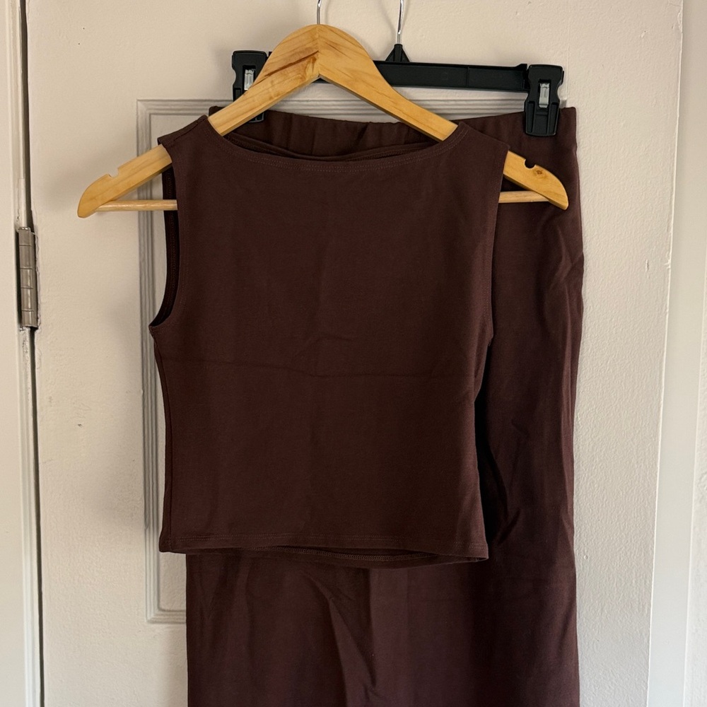 Reformation Tank and Fitted Skirt Set